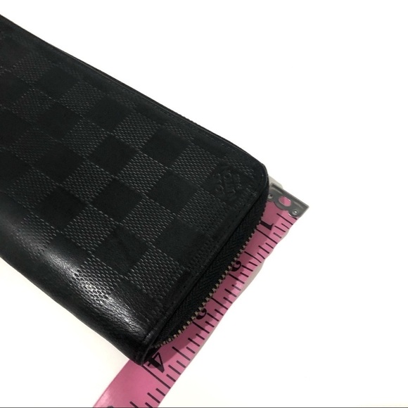 Authentic Louis Vuitton Damier Infini Vertical Leather Zippy Round Long Wallet - Picture 12 of 16